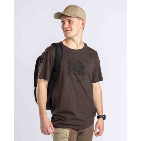 PINEWOOD T-SHIRT WILD BOAR KOLOR S.BROWN
